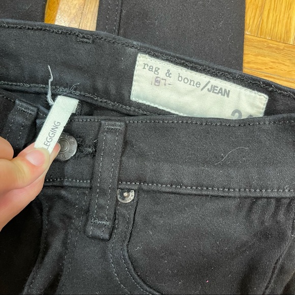 RAG & BONE Black Legging Skinny Jeans - Picture 11 of 12